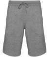 NS701 Native Spirit Bermuda Sweat Shorts moon grey heather colour image